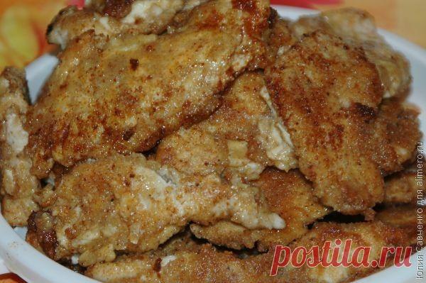 Куриные отбивные в сырном кляре