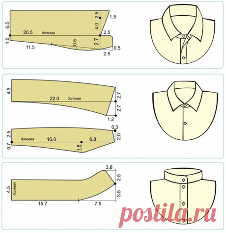 Как строить разные виды воротников — Сделай сам, идеи для творчества - DIY Ideas