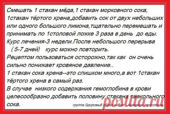 Гипертония. Рецепт от повышенного давления