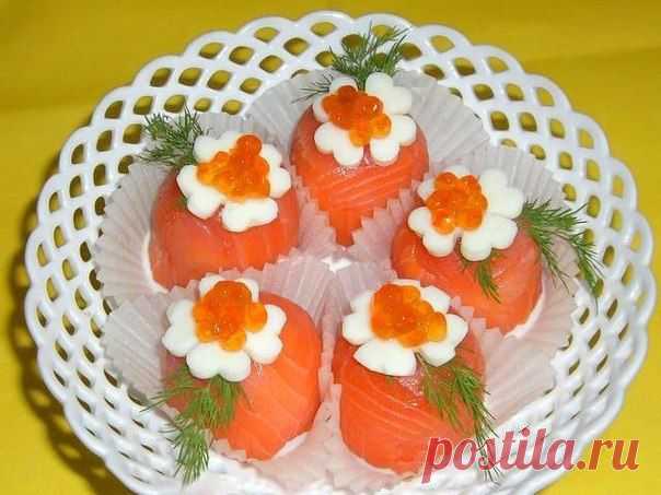 Закуски из лосося..