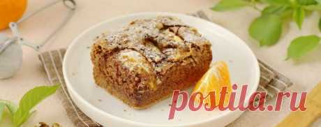 Пирог с мандаринами и орехами на скорую руку