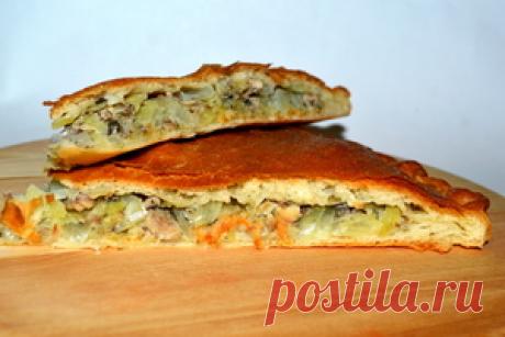 Быстрый и очень вкусный пирог с сайрой! рецепт с фото