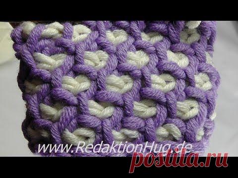 Шапочка и митенки крючком интересным узором - Вязание - Страна Мам