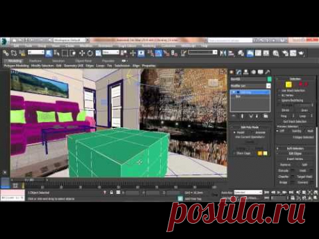 Создание фасок - Урок 3D Max- Бесплатный курс Быстрый старт в 3Ds Max (день #3)