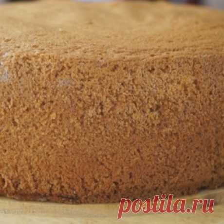 Бисквит который никогда не опадает! Вкус изумительный и совсем не крошится