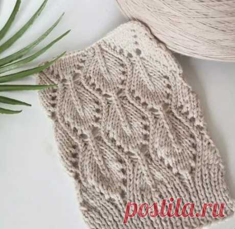 Узор спицами, потрясающе смотрится в нюдовом цвете