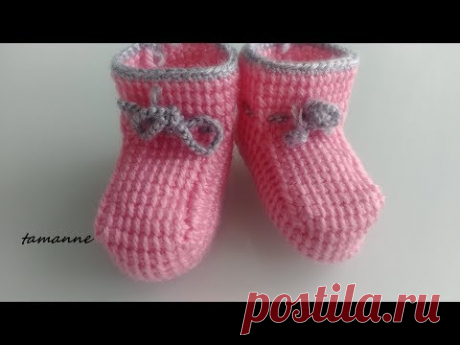 Tunus İşi Tekniğiyle Kolay Bebek Botu Yapılışı
