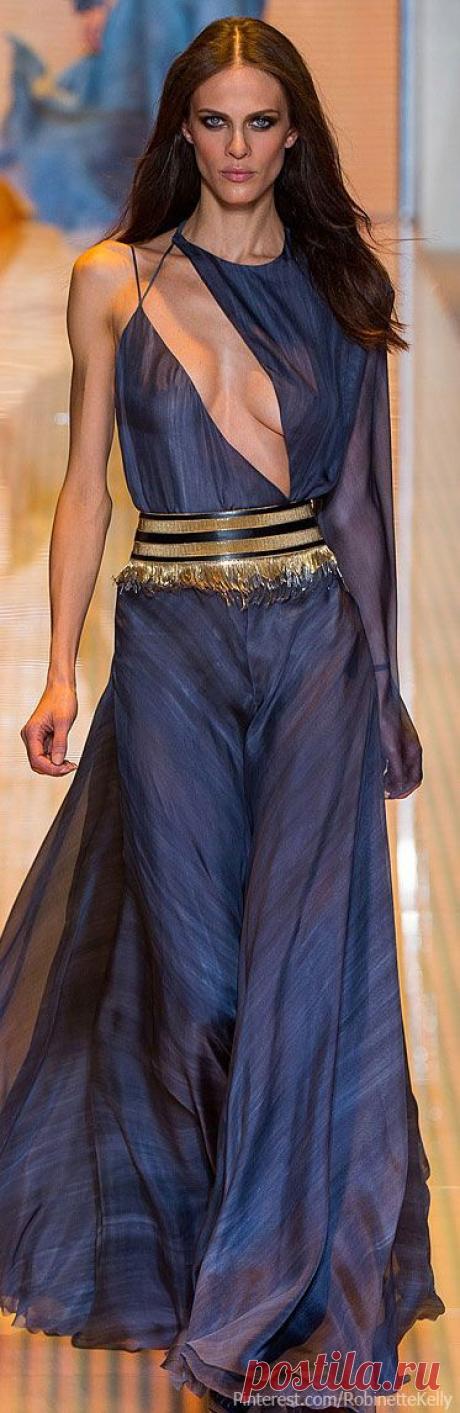 Versace S/S 2013 | Blue and Gold