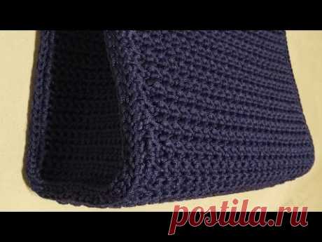 Tutorial - Come cucire i laterali ad una borsa uncinetto - Crochet - YouTube