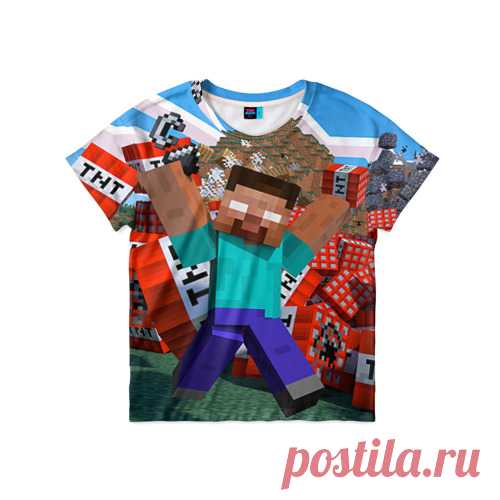 Детская футболка 3D Minecraft