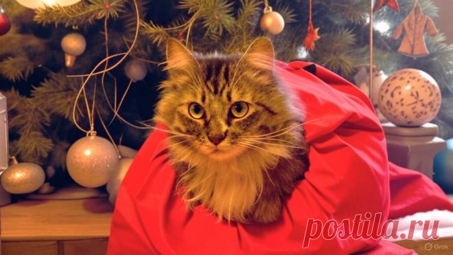 Кот на Новый Год - OGADANIE.RU
