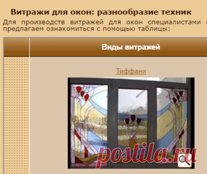 Витражи для окон