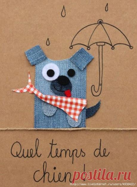 Украшаем одежду и сумки аппликациями из джинсовой ткани.