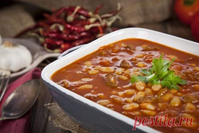 ​Мясное рагу с белой фасолью