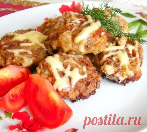 Мясные шарики с сыром