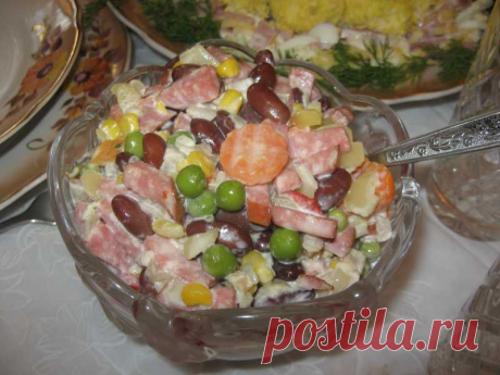 быстрый и вкусный салат из мексиканской смеси