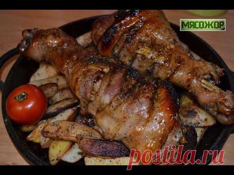 Индюшиная голень в медово-чесночном маринаде. МЯСОЖОР #86