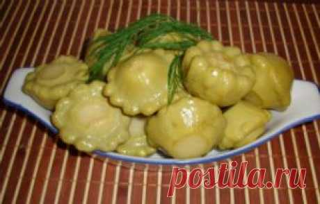 Простой рецепт консервирования патиссонов - Овощи на зиму . 1001 ЕДА вкусные рецепты с фото!