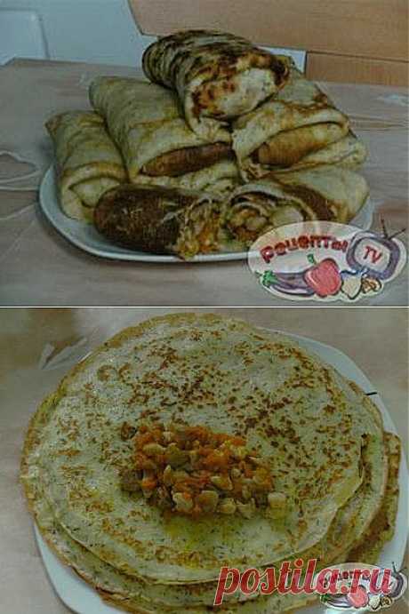 Фаршированные блины из кабачков &amp;raquo; Рецепты.ТВ