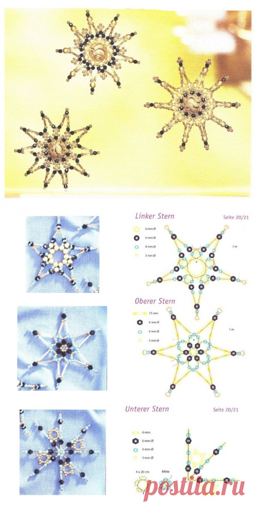 И снова снежинки! Новогодние изделия – Бисерок