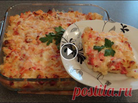 запеканка из макарон с колбасой помидорами и сыром макароны отварные, помидоры, колбаса, сыр, зелень, перец молотый черный, яйца. все по вкусу....
