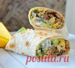 Буррито с грибами - Лучшие кулинарные рецепты интернета