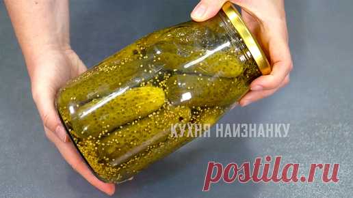 Огурцы точь-в-точь как продавались в магазинах в далекие советские годы (и 30 банок нам обычно мало) | Кухня наизнанку | Дзен