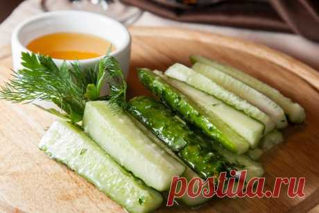 Малосольные огурцы с медом. Не пробовали? А стоит! — Вкусные рецепты
