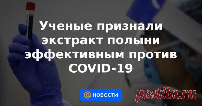 Ученые признали экстракт полыни эффективным против COVID-19 Европейские ученые под руководством докторов из Копенгагенского университета и Института коллоидов и интерфейсов Макса Планка в Германии в результате лабораторных исследований признали экстракт полыни эффективным в борьбе против COVID-19.