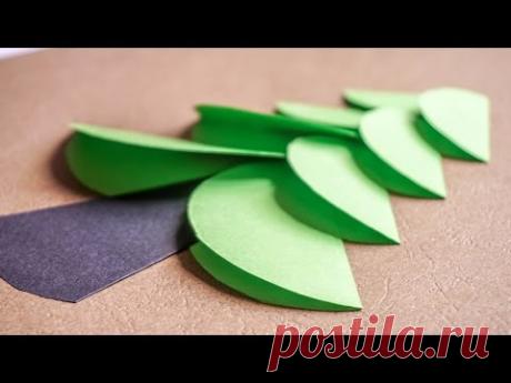 Making Circle Tree | kids papercrafts | easy crafts ideas | CraftiKids #4