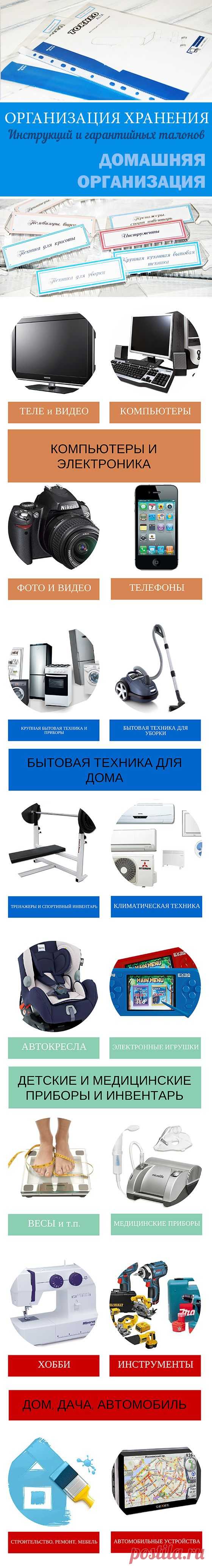 Проект реорганизации инструкций и гарантийных талоновHome Life Organization