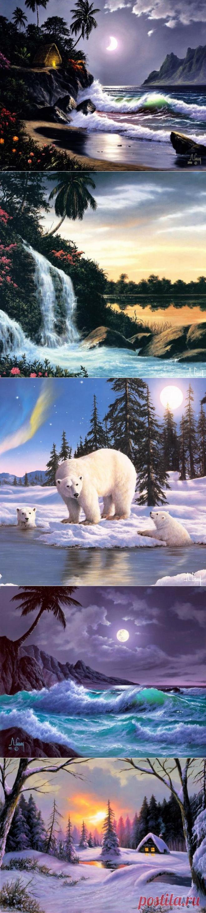 Фантастические пейзажи Anthony Casay.