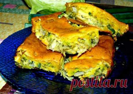 Заливной капустный пирог Автор рецепта Ольга - Cookpad