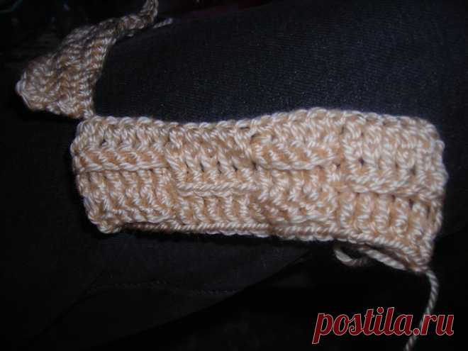 Бежевые шарф и шапочка крючком от Ольга Тарасова (olgatarasova) Тайна узора!!!