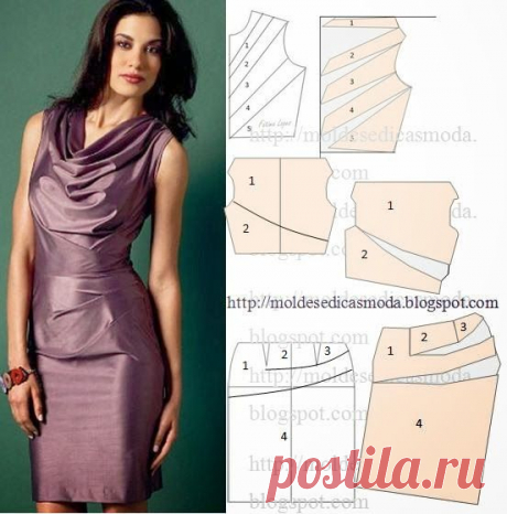 TRANSFORMAÇÃO DE VESTIDO-77 - Moldes Moda por Medida