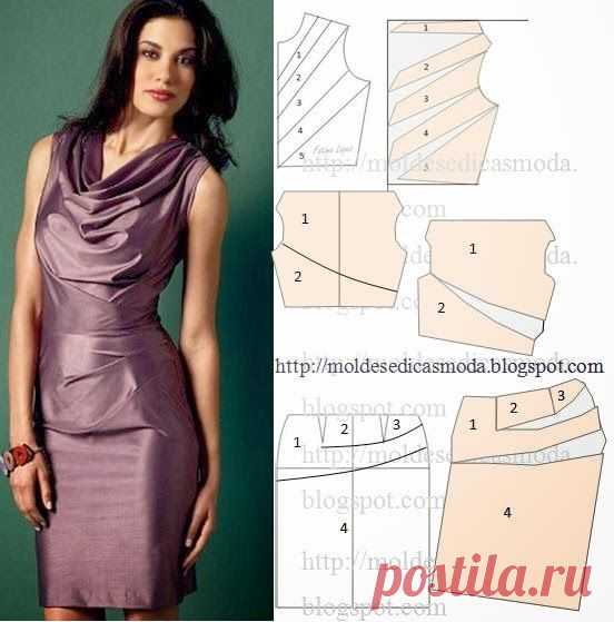 TRANSFORMAÇÃO DE VESTIDO-77 - Moldes Moda por Medida