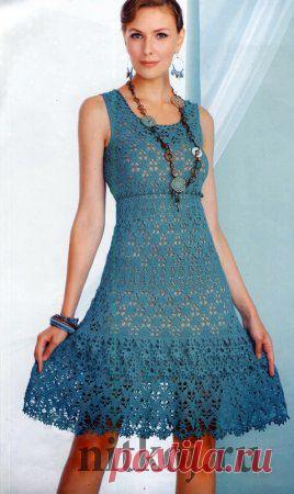 Вязание крючком платья для женщин » Ниткой - вязаные вещи для вашего дома, вязание крючком, вязание спицами, схемы вязания