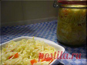 Капустный салат по-немецки (Krautsalat) - маринованная капуста быстрого приготовления. Рецепт c фото, мы подскажем, как приготовить!