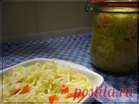 Капустный салат по-немецки (Krautsalat) - маринованная капуста быстрого приготовления. Рецепт c фото, мы подскажем, как приготовить!