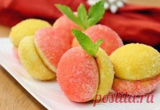 Пирожное “Персики” родом из детства