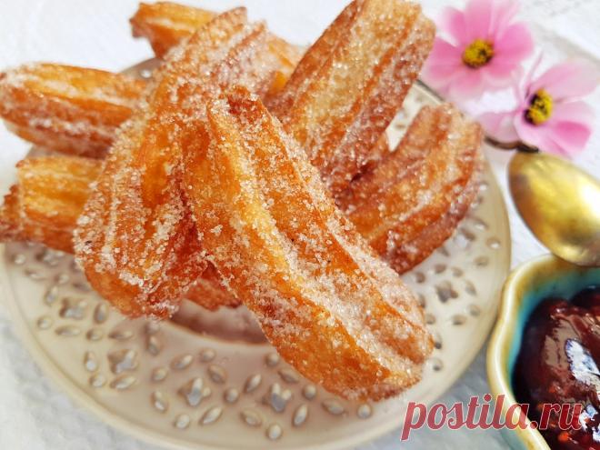 Чуррос в сахаре с корицей