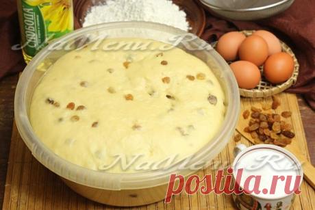 Тесто для куличей на Пасху сдобное