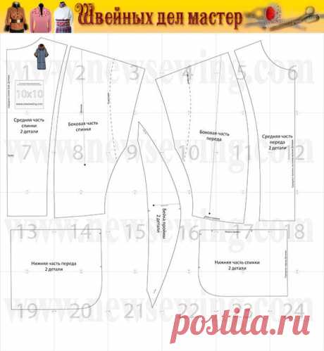 Туника – одежда для межсезонья. Готовая выкройка бесплатно.