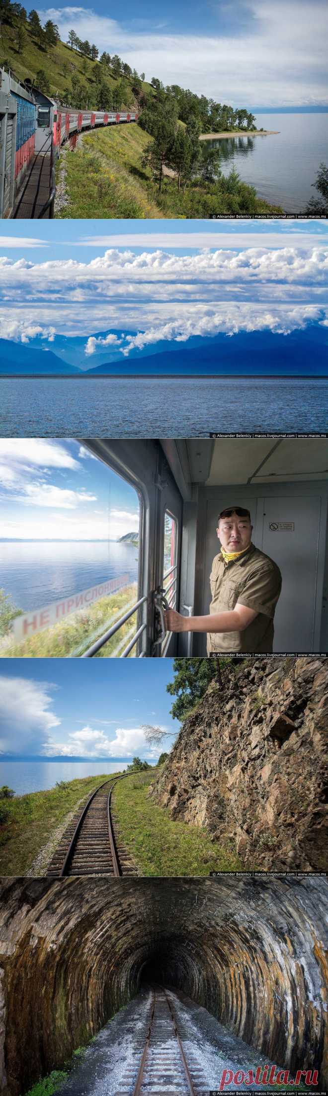 Необычная электричка на берегах Байкала