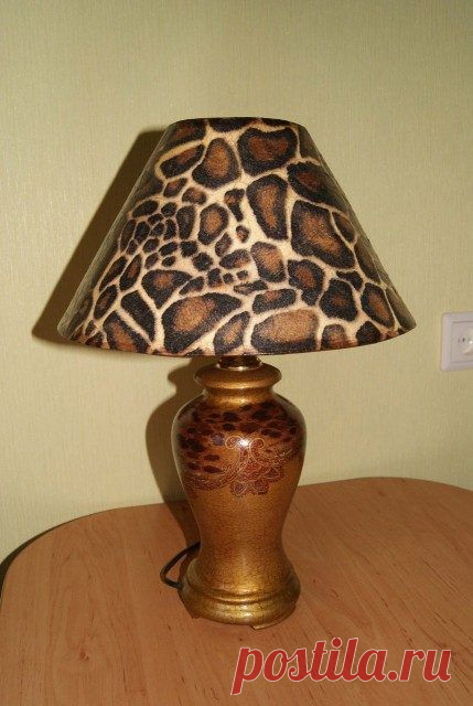 Звериная лампа. Декупаж | Ваш Дом