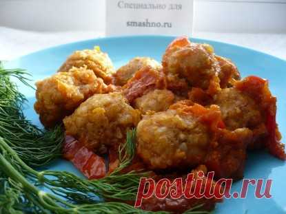 Постные фрикадельки в томатном соусе - и при этом похожи на мясо!