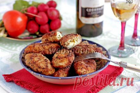 Куриные котлеты с сыром и яйцом
