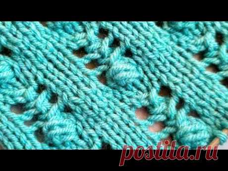 Узор спицами "Скелетоны" 🧶❤️knitting pattern.