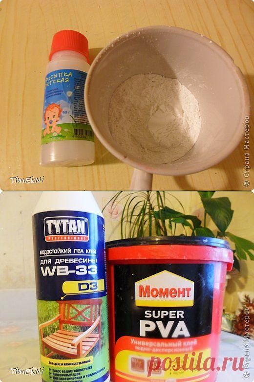 Холодный фарфор из детской присыпки).