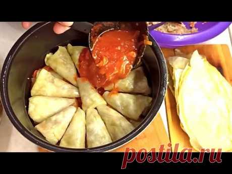 Голубцы на два укуса! Голубцы треугольной формы из капусты с мясом Рецепт приготовления Идеальные Голубцы на два укуса Рецепт приготовления! Треугольные Голубцы из капусты с мясом, никто не устоит от таких голубчиков. Этот простой вкусный рецепт...